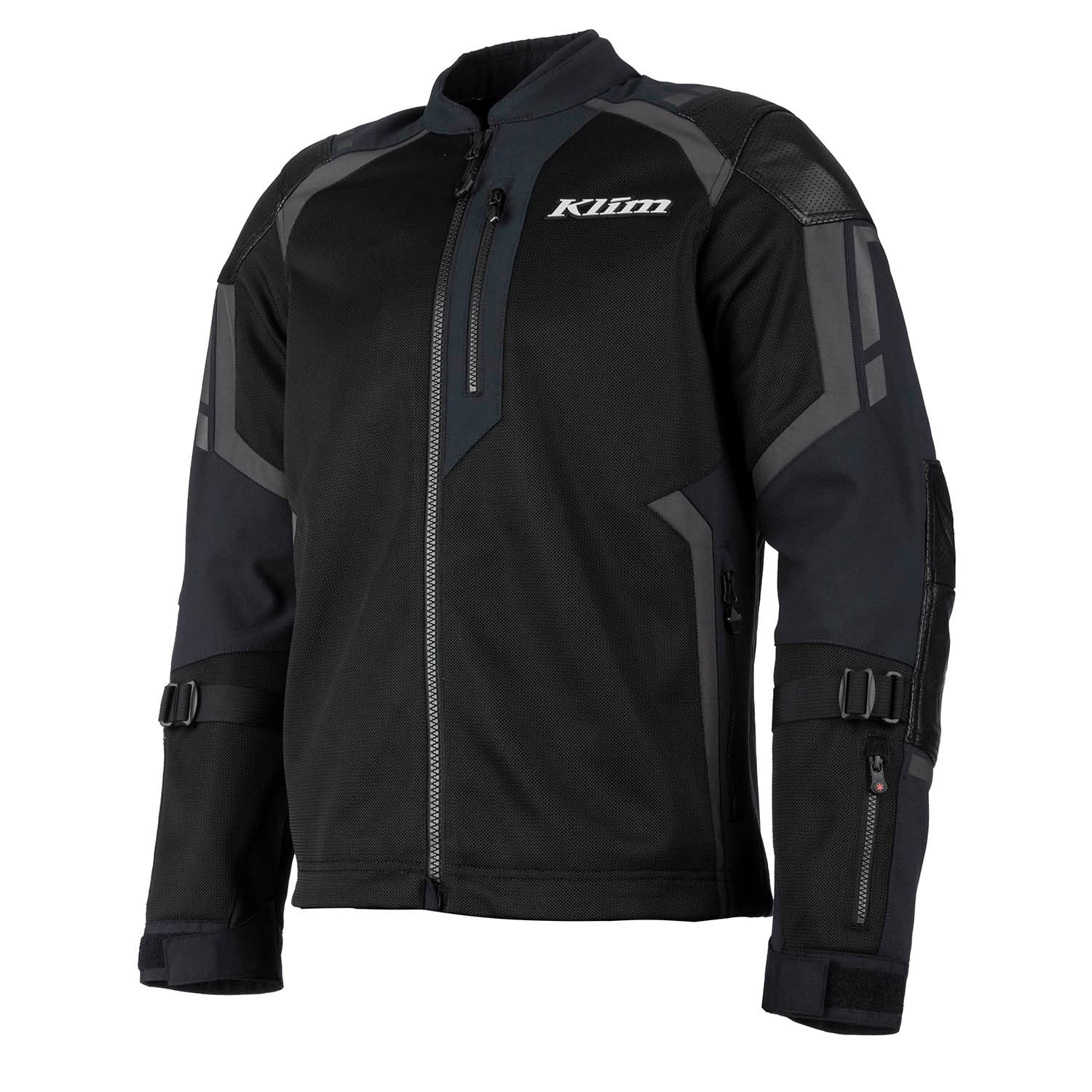 KLIM Induction Pro 2025 Perforierte Motorrad Mesh Leder-/Textiljacke, schwarz, M von KLIM