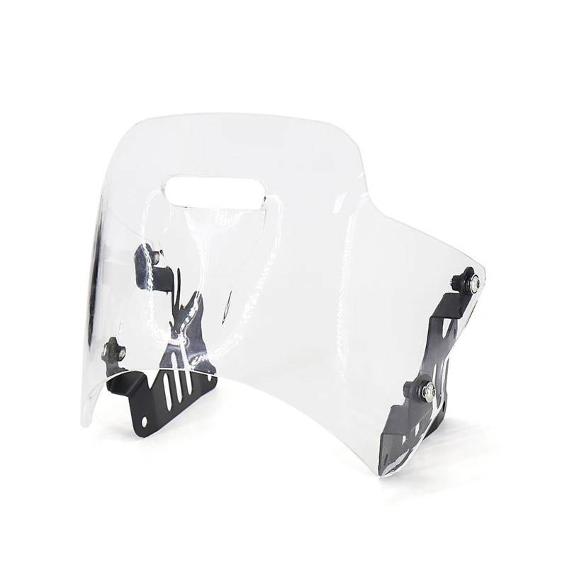 Windschutz Motorrad Windschild Für XSR Für 900 Für Xsr900 Für XSR900 2022 2023 Windschutzscheibe Windschutz Motorradzubehör Windabweiser Fliegengitter Mit Halterung Moto Windschild(Transparent) von KLKWSFGFZK