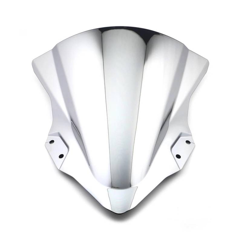 Windschutz Motorrad Windschild Für YZF Für R15 Für V2 2014 2015 2016 Double Bubble Motorrad Windschutzscheibe Windschutzscheibe Moto Windschild(Chrome) von KLKWSFGFZK