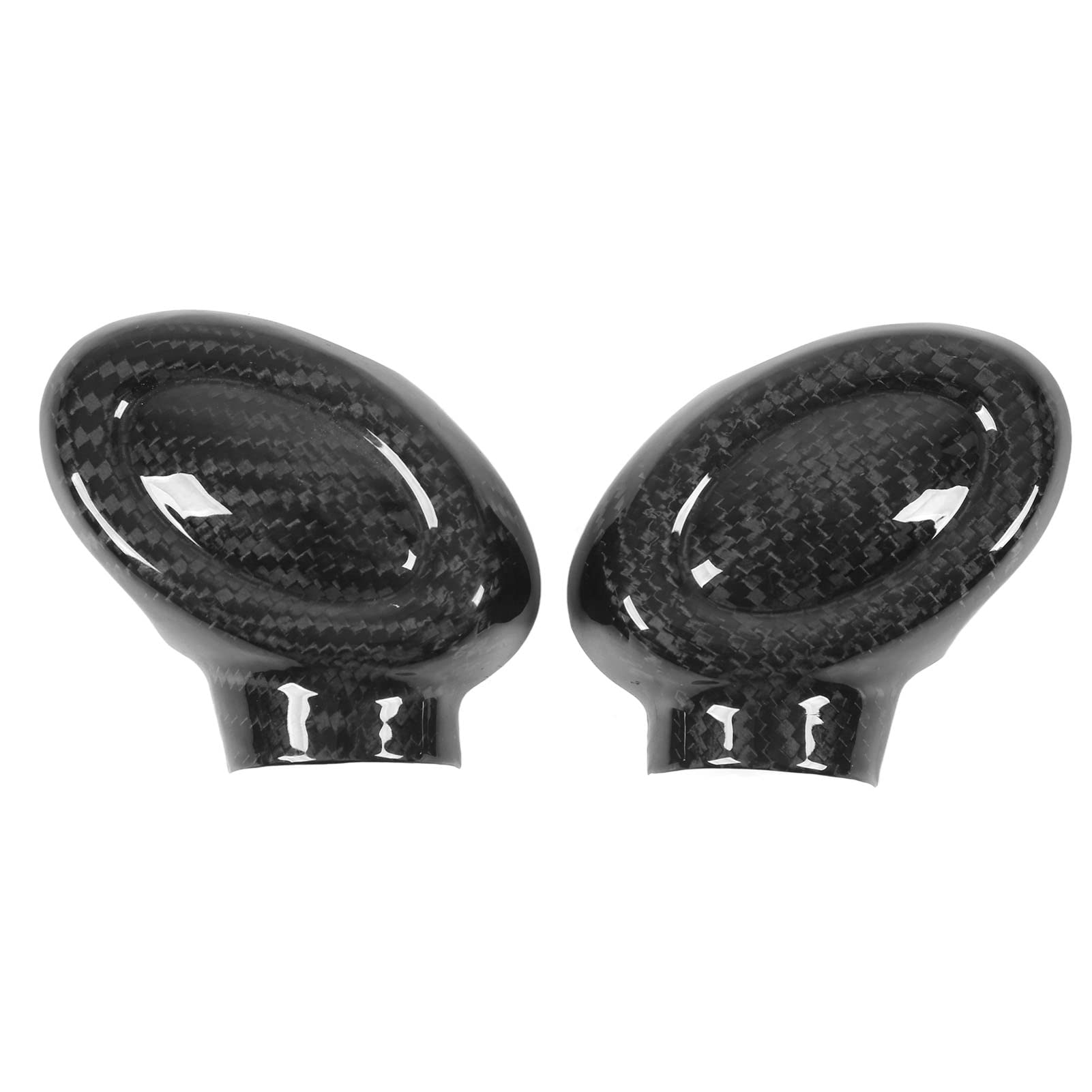 Carbon Fiber Gear Shift Knob Trim,Enhanced Grip and Style,2pcs Car Gear Shift Handball Lever Shifter Knob Button Replacement for F54 F55 F56 F57 F60,Black von KLLJRFW