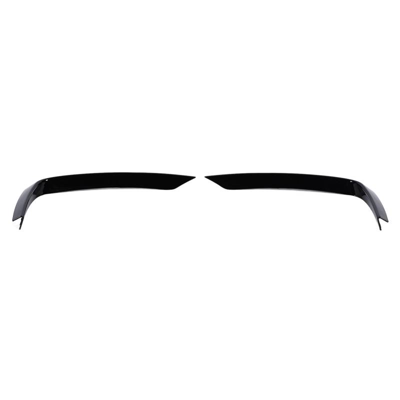 KLLJRFW 1 PaiFront Nebelscheinwerfer Verkleidungsabdeckung Lip Spoiler Nebelscheinwerferabdeckung Gitter Nebelscheinwerferrahmen Blade Trim Augenbrauenspoiler Zubehör für 2er F22 (Glossy Black) von KLLJRFW