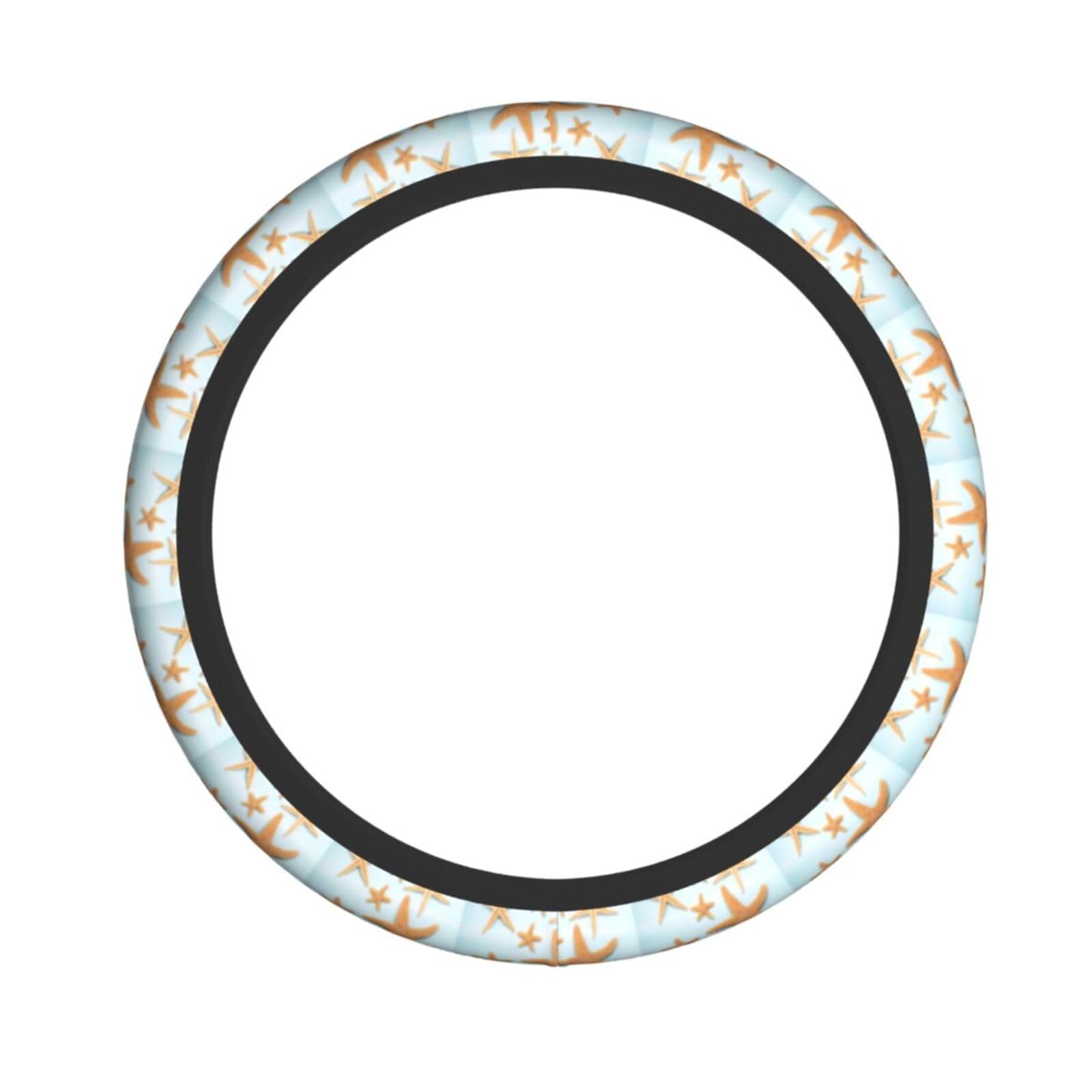 3D-Lenkradbezug, passend für die meisten Fahrzeuge, 38,1 cm (15 Zoll), elastisch von KLNBV