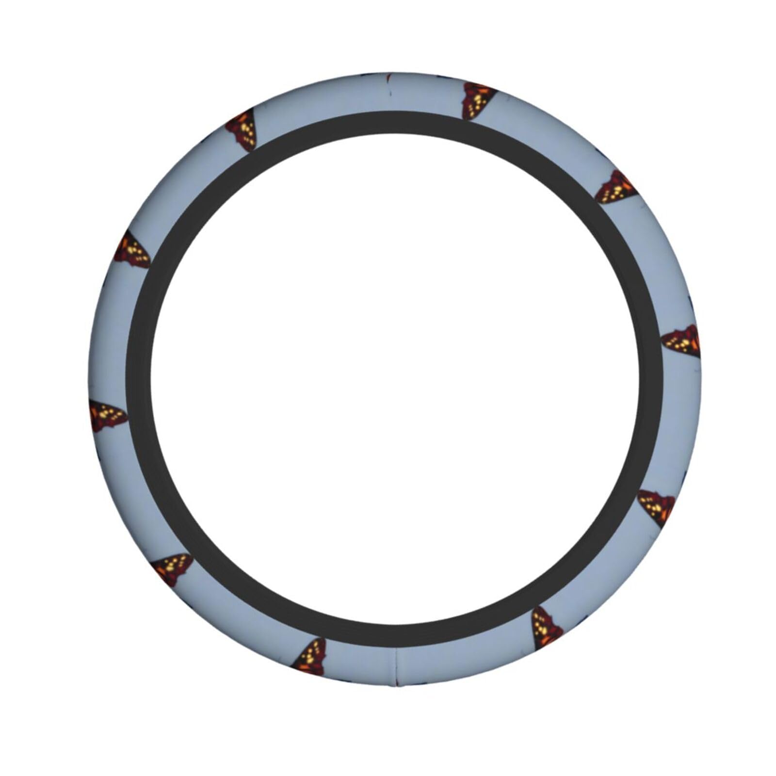 Schöner Lenkradbezug mit Schmetterlingen, passend für die meisten Fahrzeuge mit 38,1 cm (15 Zoll) und elastisch von KLNBV