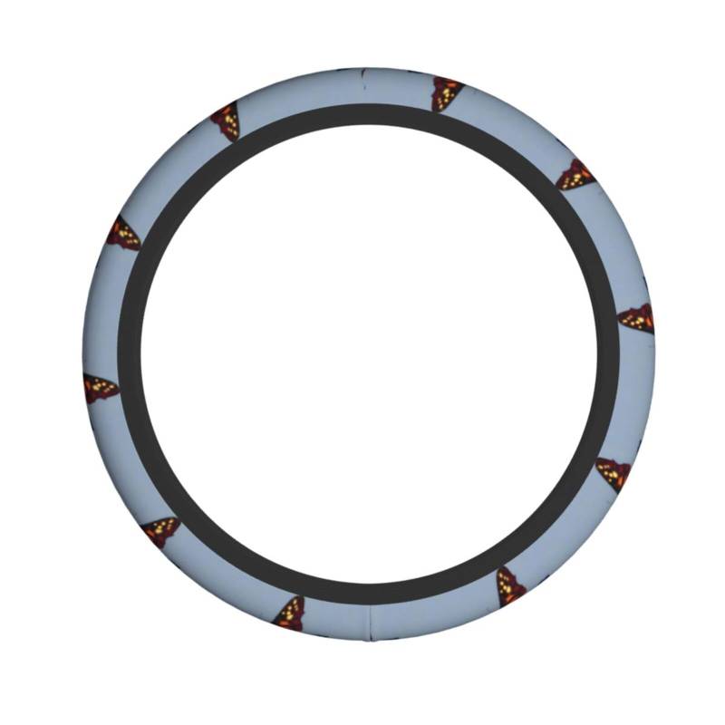 Schöner Lenkradbezug mit Schmetterlingen, passend für die meisten Fahrzeuge mit 38,1 cm (15 Zoll) und elastisch von KLNBV