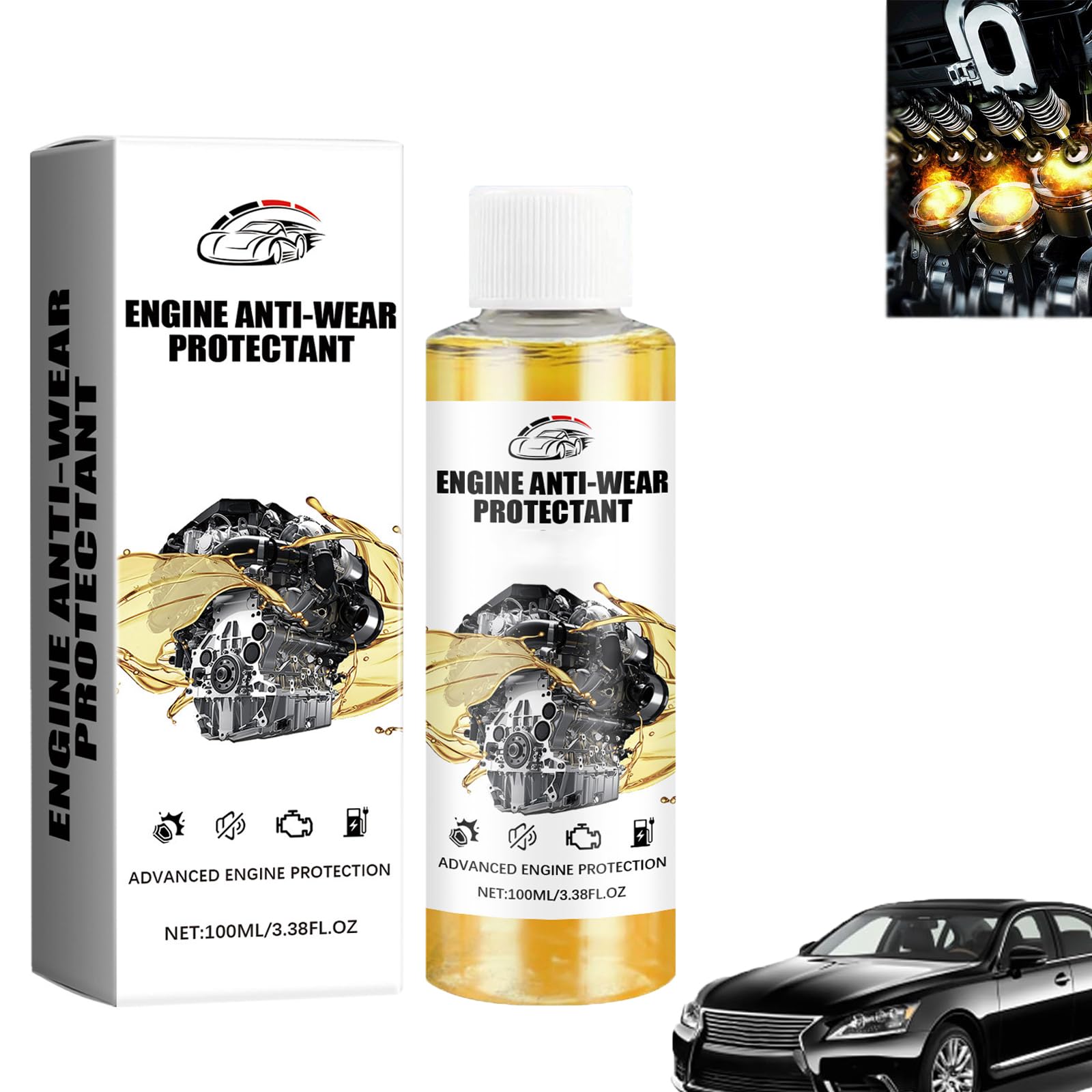 Anti-Wear Engine Treatment Oil Additive,Highly Effective Engine Anti-Wear Protectant,Anti-Friction Engine Performance Additive,Engine Anti Wear Protection Additive,Engine Protection (1PC) von KLOUYHTY