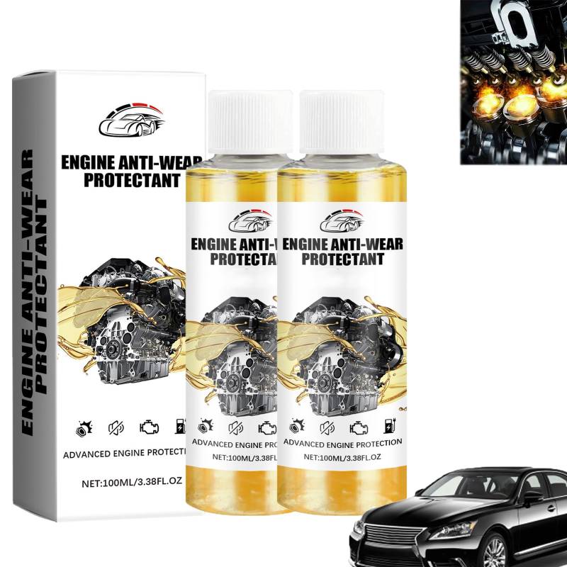 Anti-Wear Engine Treatment Oil Additive,Highly Effective Engine Anti-Wear Protectant,Anti-Friction Engine Performance Additive,Engine Anti Wear Protection Additive,Engine Protection (2PCS) von KLOUYHTY