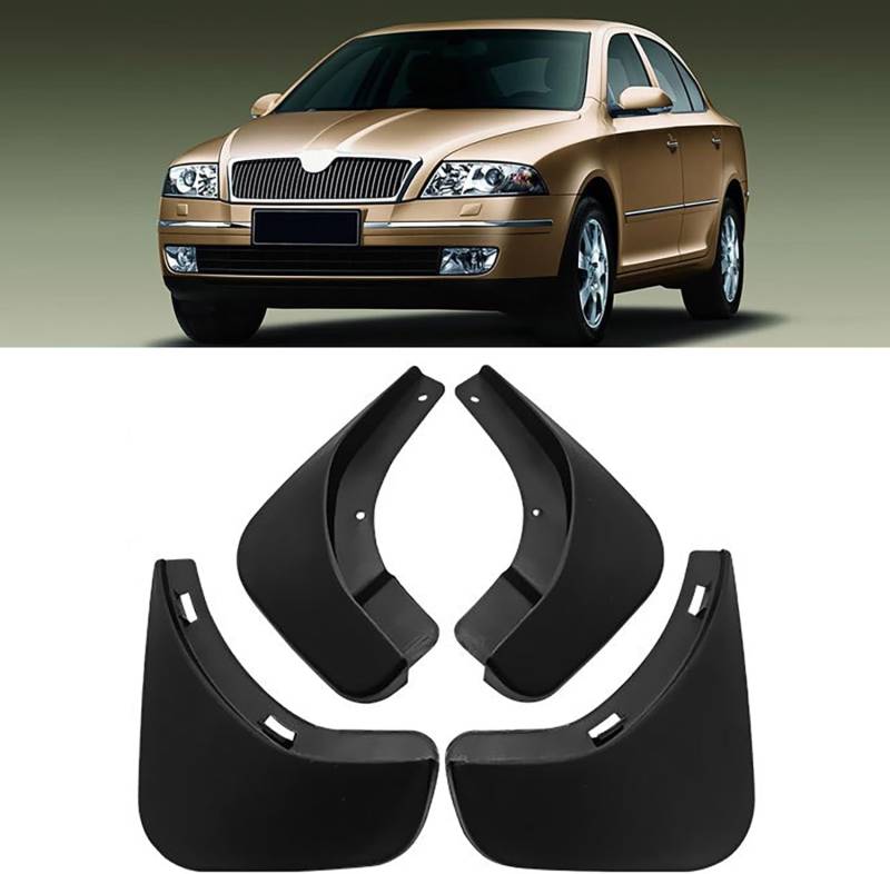 4 Stück Auto Schmutzfänger für Skoda Octavia 2006-2010 2011 2012 2013, Auto Vorne Hinten Fender Spritzschutz Körperschutz ZubehöR von KLUFO