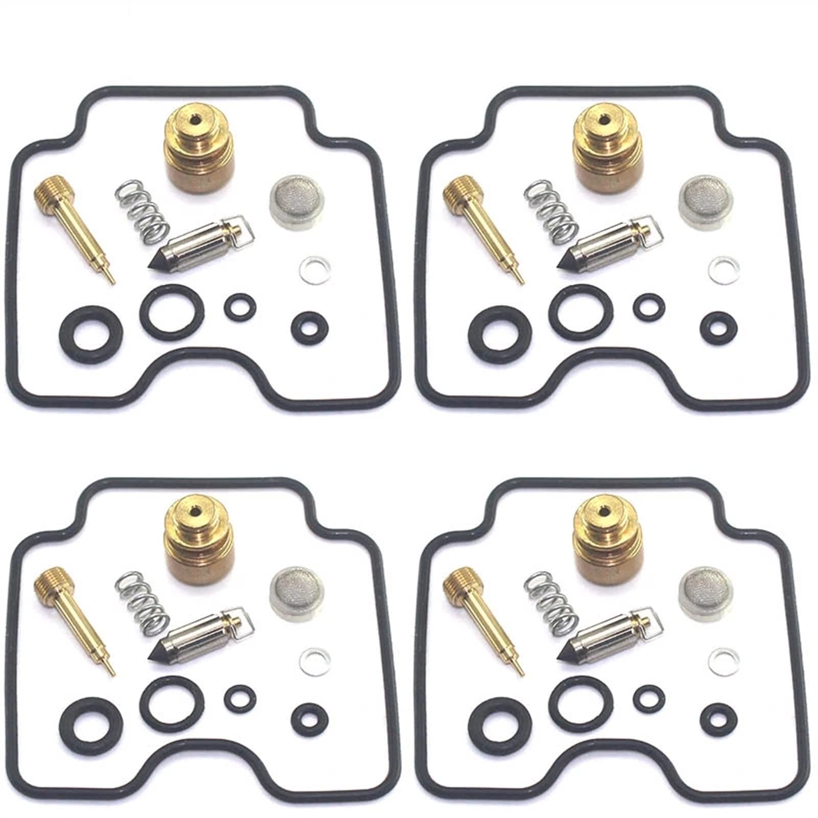 4SETS Motorrad Vergaser Reparatursatz Schwimmende Nadelsitzteile für FZS1000 FZ-1 2001-2005 FZS 1000 FZ1 (1 Set) von KLZSOO