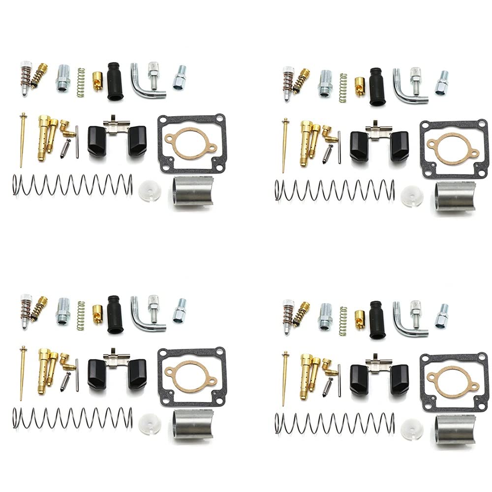 Motorrad-Vergaser-Reparatursatz für Dellorto PHBG DS Racing, 17 mm, 19 mm, Schwimmernadel, Sitzdichtung, Ersatzteile, 4 Stück von KLZSOO