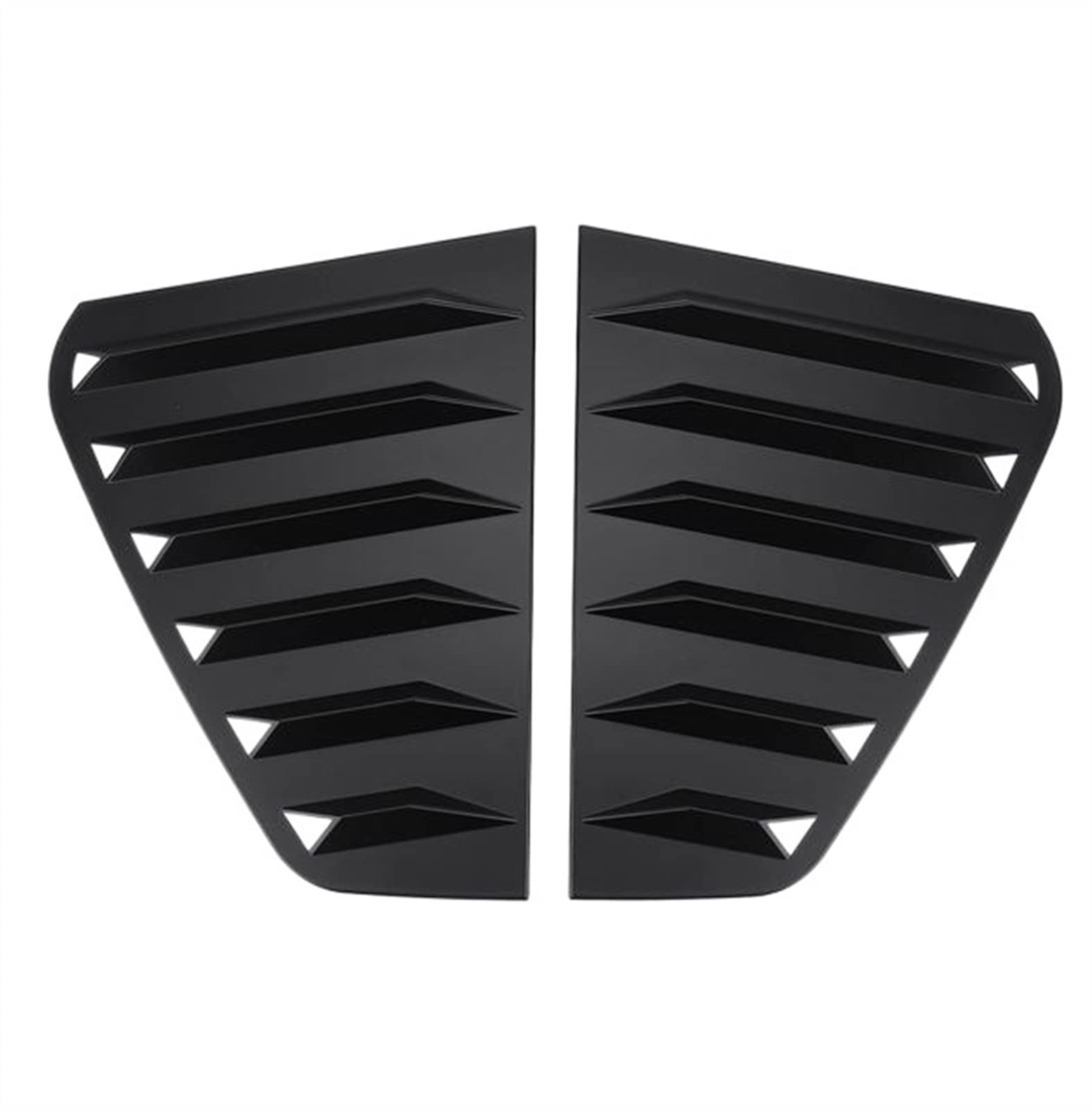 Kofferraumspoiler Auto Heckscheibenjalousie Shutter Side Vent Cover Trim Schwarz/Kohlefaser 1 Paar Für VW Für Golf MK7 MK7.5 2014-2019 GTI/GTD/R Heckspoiler(Matte Black) von KMAGE