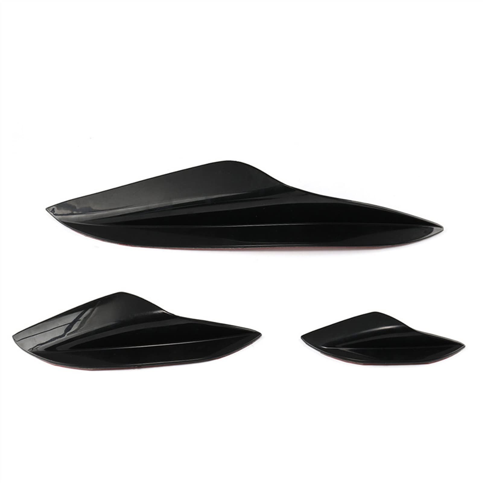 Kofferraumspoiler Für B&MW E90 E92 E93 M3 2005–2012 6 Stück Frontstoßstange Canards Flossen Splitter Glänzend Schwarz Karosserie Spoiler Kit Heckspoiler von KMAGE