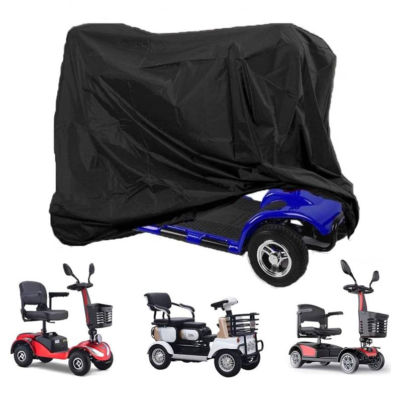 Roller-Abdeckung, Mobility Scooter Abdeckung, Motorrad-Abdeckung, Roller-Aufbewahrungsplane, Universal Moped wasserdichte Abdeckung, Outdoor-Regen-UV-Schutz, für die meisten Mobilitätsroller (170 x 61 von KMDZDZGS