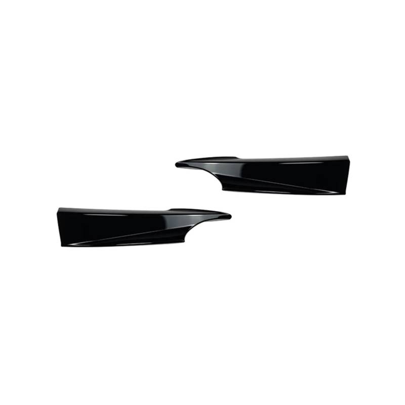 KMLONG 2 Stück Auto-Frontstoßstangen-Splitter-Zierleiste, passend for BMW, 3er GT F34 320i 325i M Sport 2014–2019, Lippensplitter Canard Frontspoilerlippe(Glossy Black) von KMLONG