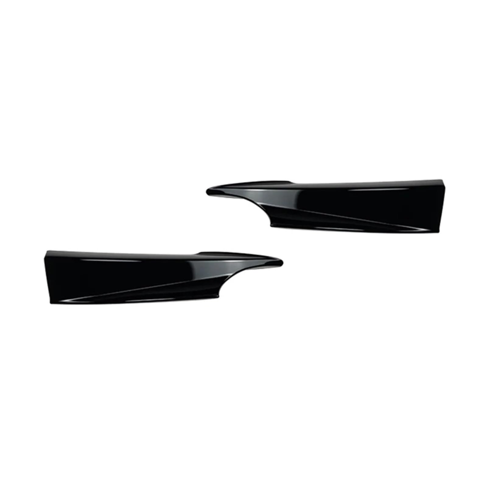 KMLONG 2 Stück Auto-Frontstoßstangen-Splitter-Zierleiste, passend for BMW, 3er GT F34 320i 325i M Sport 2014–2019, Lippenspoiler Canard Frontspoilerlippe(Glossy Black) von KMLONG