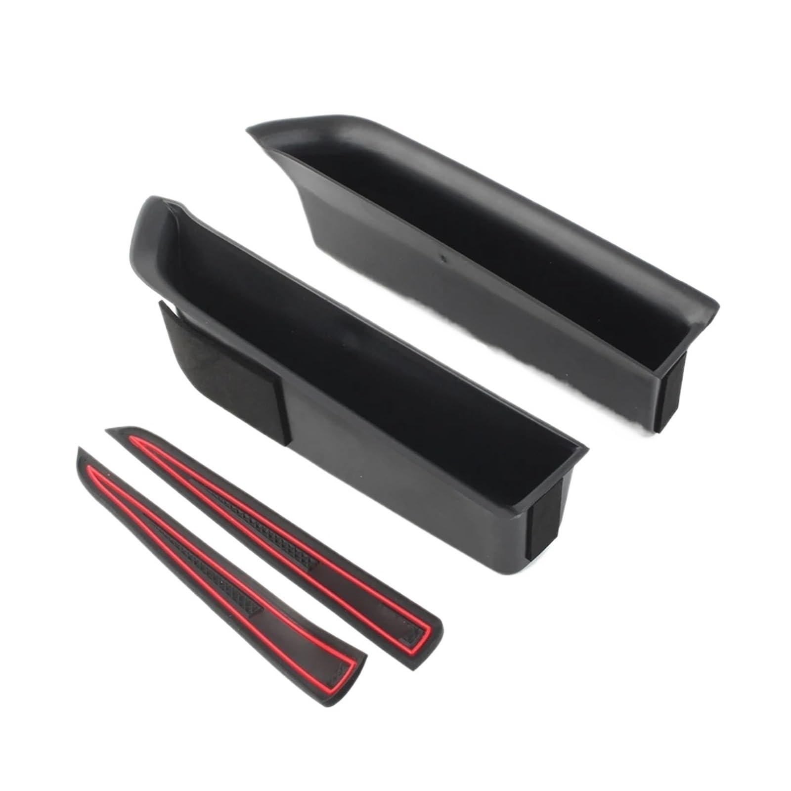 KMLONG 2PCS Auto-Hintertür-Aufbewahrungsbox-Organizer-Behälterhalter, passend for Toyota, Highlander 2015-2019, ABS-Linker Fahrer Aufbewahrungsbox für Autotürverkleidungen von KMLONG