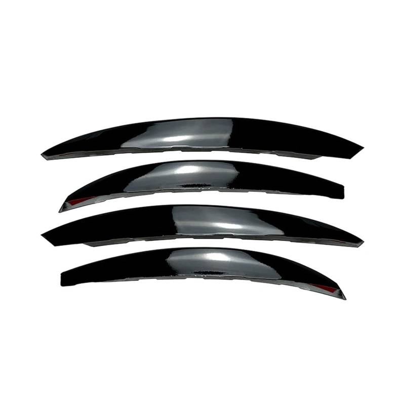 KMLONG 4-teiliges Auto-Frontstoßstangen-Splitter-Flossen-Körper-Spoiler-Abdeckungs-Trim, passend for Mercedes, Benz C-Klasse W206 Canards Außenteile Frontspoilerlippe(Glossy Black) von KMLONG