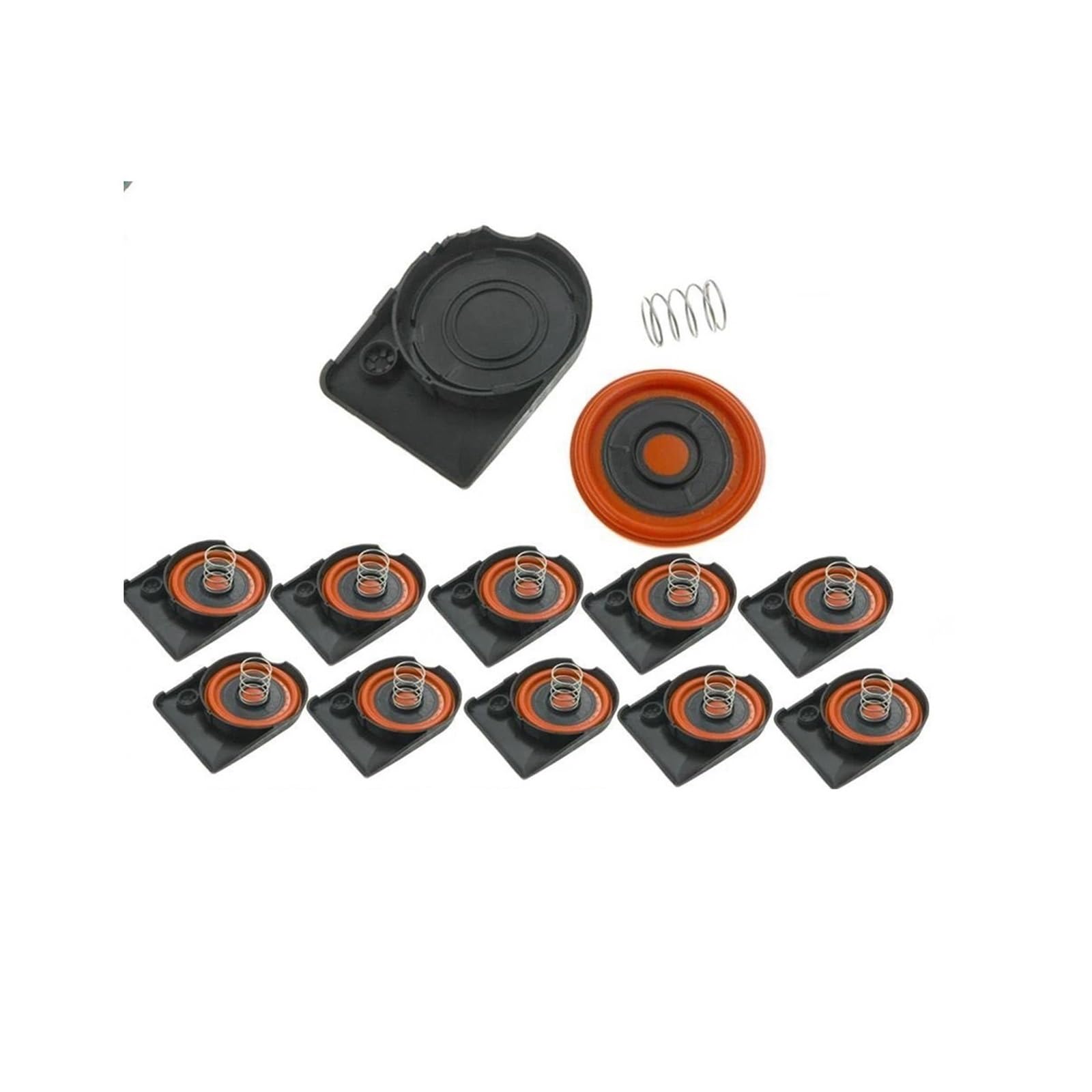 KMLONG 5/10 Stück Automotor PCV-Ventildeckel-Reparatur mit Membran passend for Mini Cooper Paceman R61 Countryman R60 Roadster R59 11127646552 PCV-Abdeckungsbaugruppe(10 PCS) von KMLONG