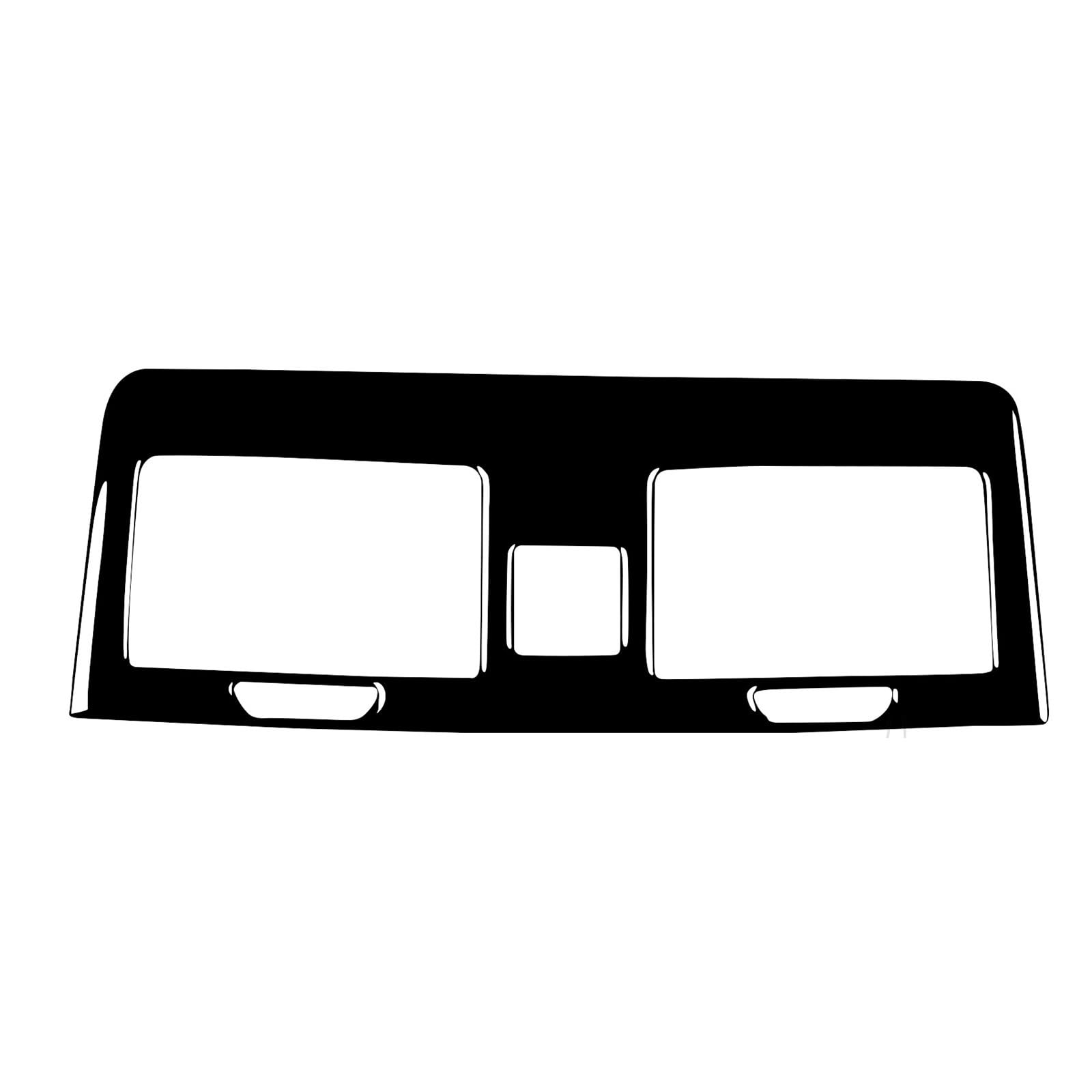 KMLONG Aufkleber for den Luftauslass mit zentraler Steuerung, passend for Hummer, H3 2006–2010, Piano Black Instrument, Auto-Innenzubehör, dekorativ Aufkleber für die Luftauslassverkleidung von KMLONG