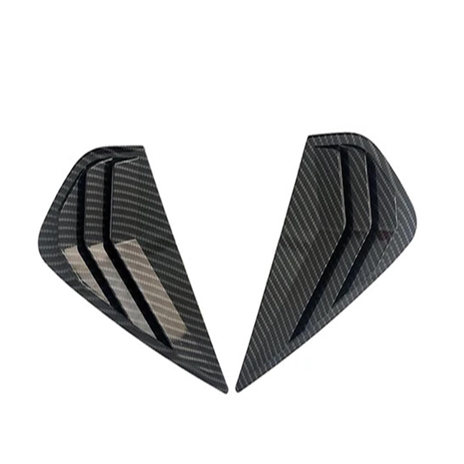 KMLONG Aufkleber for die Abdeckung des Heckscheiben-Lamellenrahmens, passend for Kia Cerato K3 Forte, 2019–2023, Zubehör for Car-Styling-Rollos Abdeckung für Heckscheibenjalousien(ABS Carbon pattern) von KMLONG