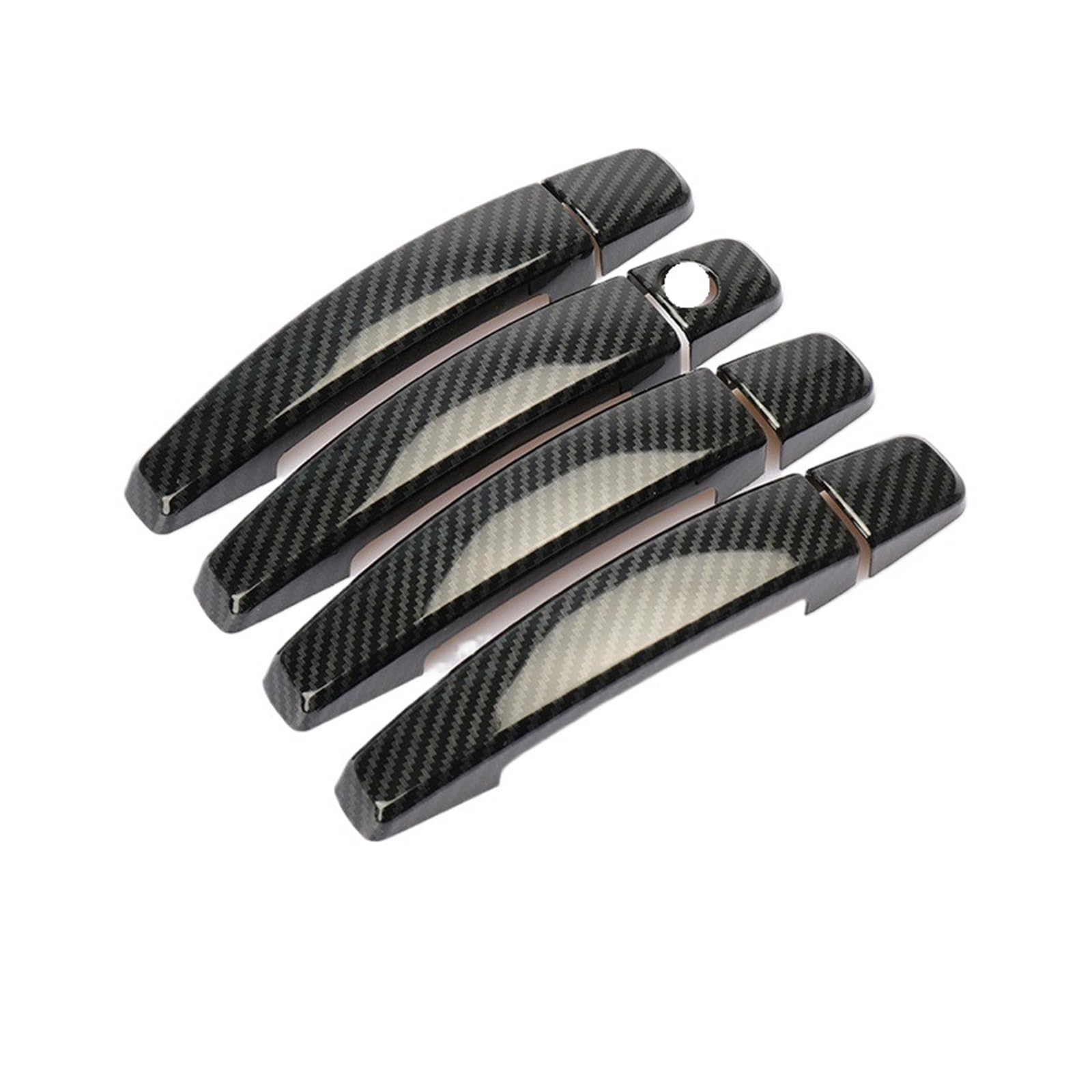 KMLONG Aufkleber for die Türgriffabdeckung des Autos, passend for Saturn VUE, 2008–2010, Chrom-Carbonfaser-Styling-Zubehör Abdeckung für den Außentürgriff(Carbon fiber) von KMLONG