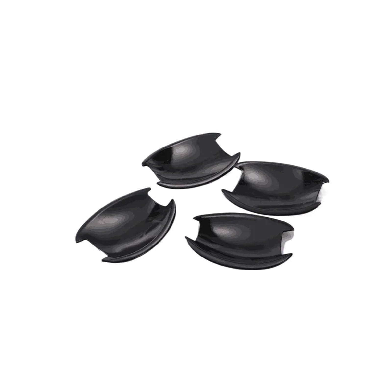 KMLONG Aufkleber for die Verkleidung der Autotürgriffe, passend for Hyundai Sonata I45, 2011–2014, glänzendes schwarzes Chrom-Styling-Zubehör Abdeckung für den Außentürgriff(Black bowl) von KMLONG