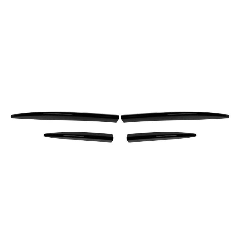 KMLONG Frontstoßstangengrill-Spoiler, passend for Mercedes Benz, GLE-Klasse Coupé C236 CLE260 CLE300 2024+, seitliche Lüftungsblenden, Nebelscheinwerfer-Einlassabdeckung Frontspoilerlippe(Glossy Black von KMLONG