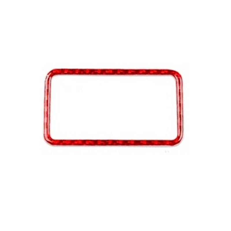 KMLONG Mittelkonsolen-Luftauslass-Panel-Aufkleber, passend for Toyota, FJ Cruiser 2007–2021, Kohlefaser-Abdeckung, Auto-Innenzubehör, dekorativ Aufkleber für die Luftauslassverkleidung(2 Red) von KMLONG