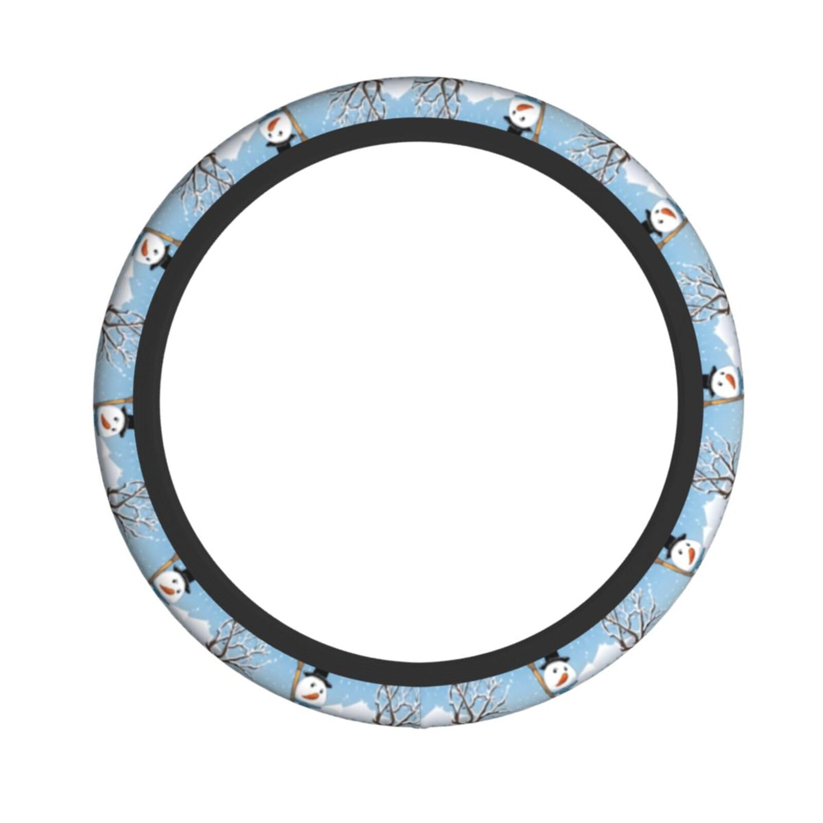 (Weihnachten) Weicher, elastischer, bequemer Lenkradbezug, rutschfest und praktisch, 38,1 cm (15 Zoll), universelle Auto-Lenkradabdeckung für Männer und Frauen von KMNHBGF