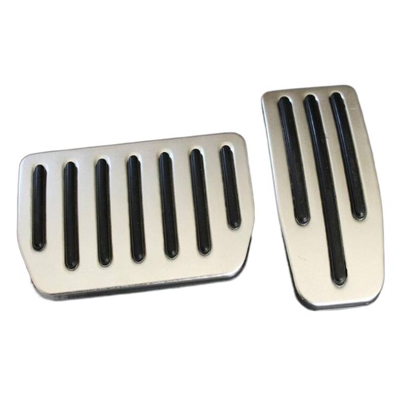 3 stücke Aluminium Gaspedal Fußstütze Pedal Pad Kompatibel Mit TESLA Modell X Auto Styling Dekoration Zubehör Platte(2pcs) von KNAVOPLEX