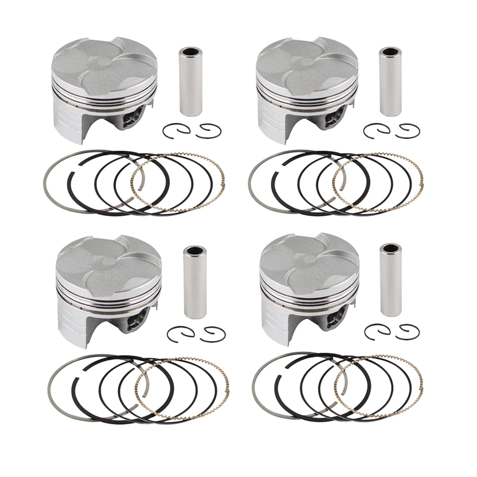 4 Sets Motorrad Sauger & Ring Set STD 67mm kompatibel mit CBR600 F5 2003-2005 CBR 600 13101-MEE-000(4sets STD 67mm) von KNAVOPLEX