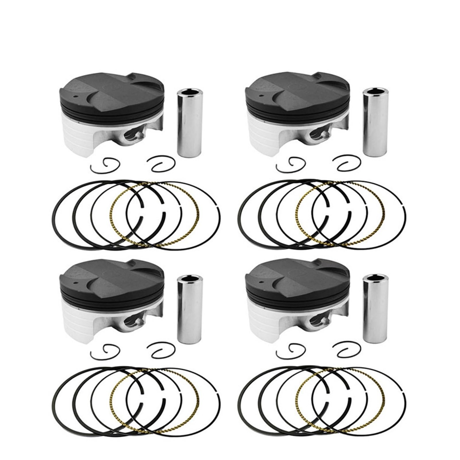 4 Sets Motorrad Teile Kolben Set & Ringe STD +25 +50 75 mm 75,25 mm 75,5 mm Kompatibel mit CBR0 CBR0RR 2004 2005 2006 2007(4 Sets (75.25mm)) von KNAVOPLEX