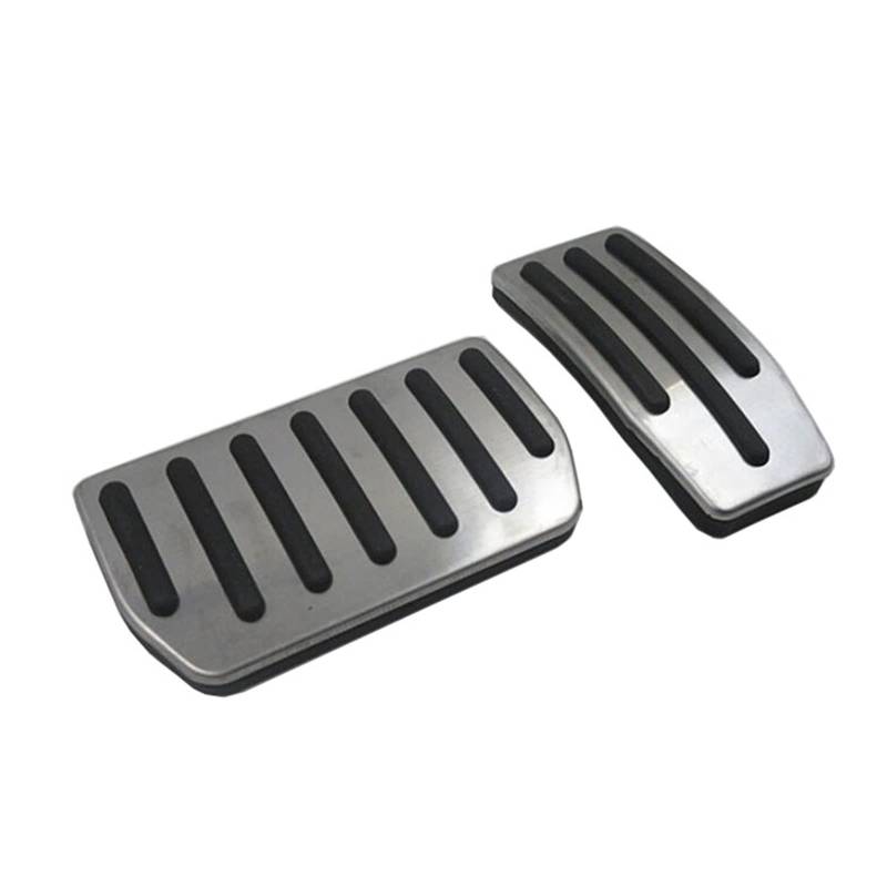 Beschleuniger aus Edelstahl Fußstütze Pedal Pad Kompatibel mit TESLA Modell X/Modell S Auto Styling Dekoration Zubehörplatte(2PCS) von KNAVOPLEX