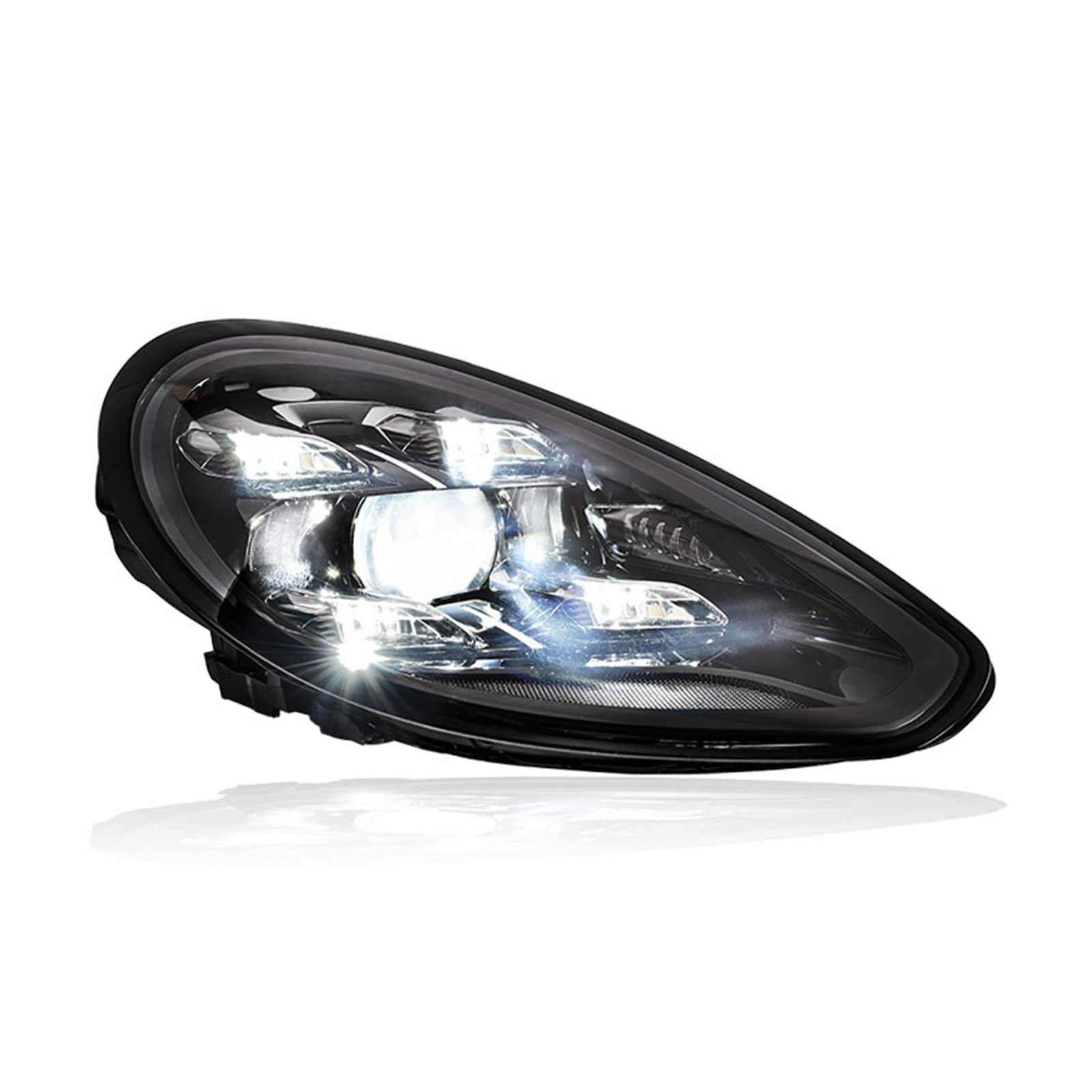 Headlight Assembly Compatible With Panamera 2010-2016 LED DRL LED Dual Beam Lens LED High Beam von KNAVOPLEX