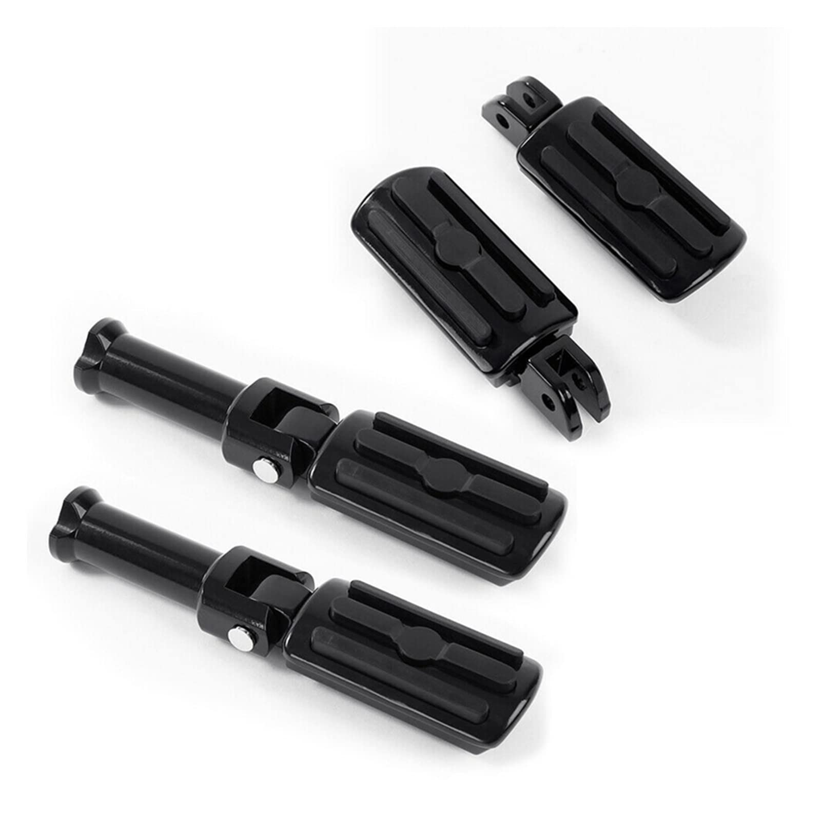 Motorcycle Front & Rear Passenger Foot Pegs Compatible With Harley Softail Street Bob Breakout Low Rider 18-20(B) von KNAVOPLEX