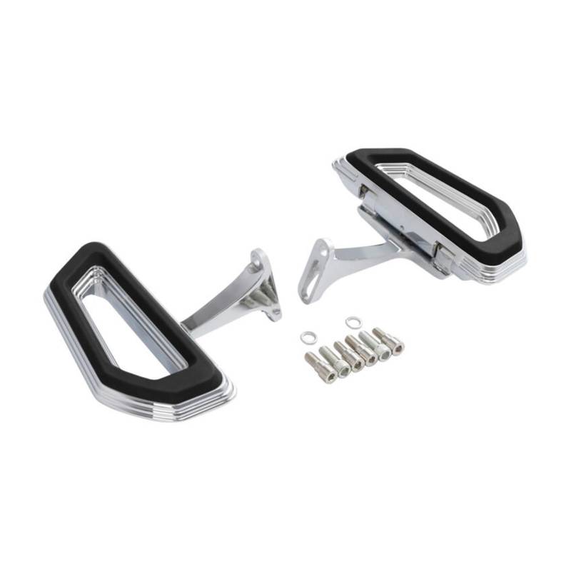 Motorcycle Rear Passenger Footpeg Footrest Compatible With Harley Touring 1993-2023 Electra Road Glide(Chrome) von KNAVOPLEX