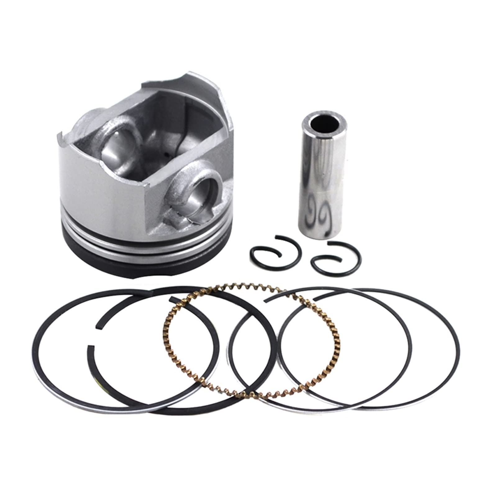 Motorrad Zylinder Bohrung 38 38,25 38,50 38,75 39mm Kolbenringe Kit Kompatibel Mit Yamaha XF50 VOX XF50Y C3 XF50D VOX Deluxe XF 50(Assembly 38mm) von KNAVOPLEX