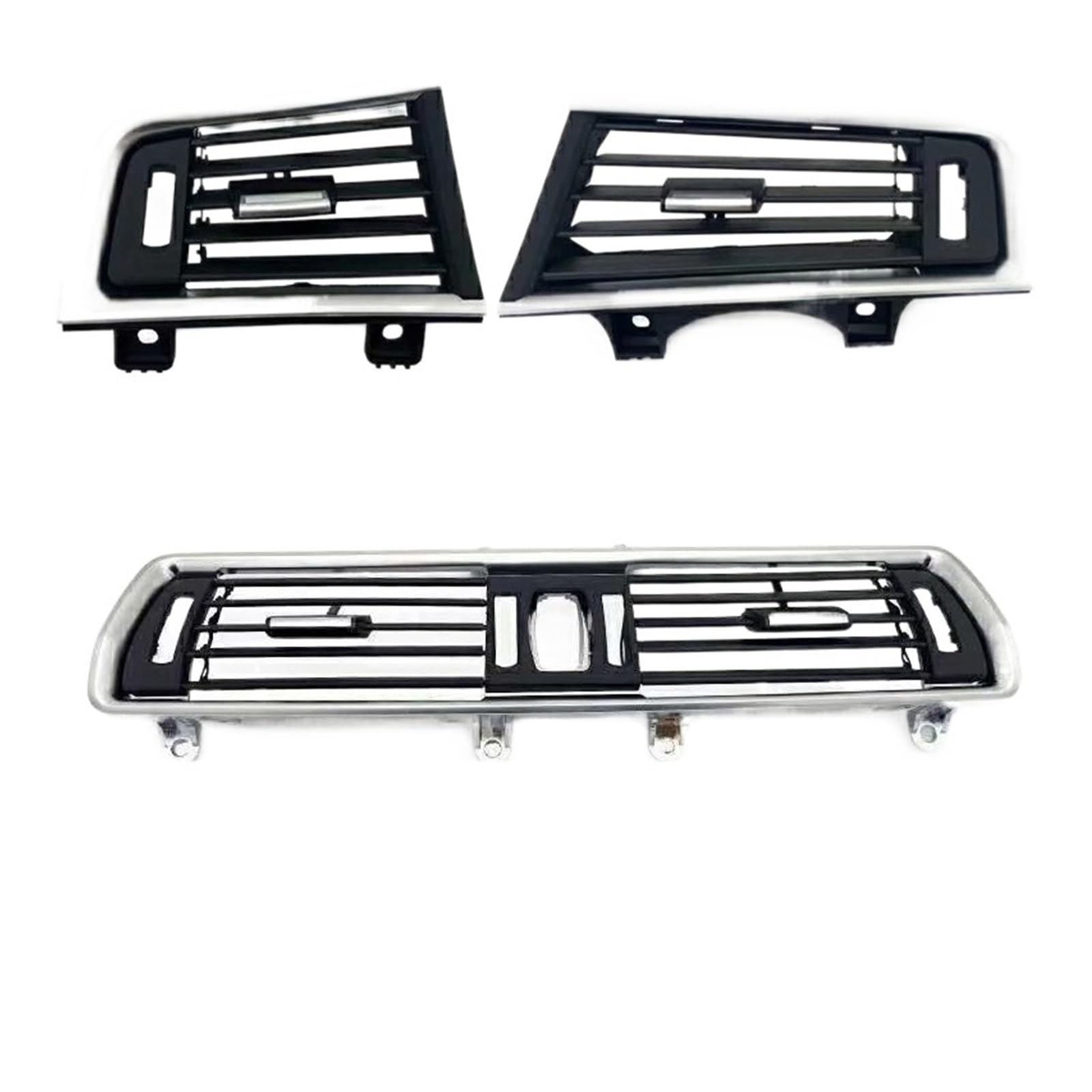 Set Baris Depan Angin Pusat Kiri Kanan AC Ventilasi Grill Outlet Panel Dengan Chrome Plat Compatible With M/W 5 Seri F07 GT(As picture-01) von KNAVOPLEX