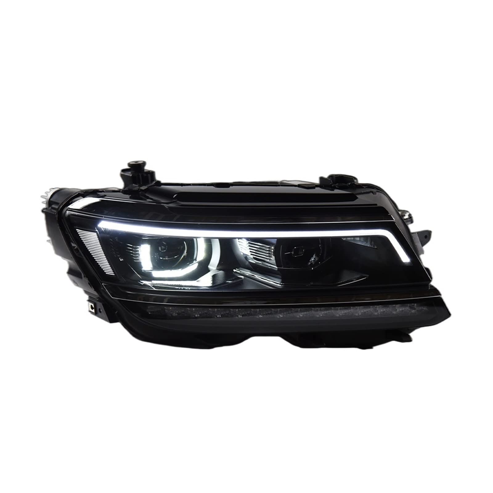 Styling Compatible With VW Tiguan Headlights 2017-2021 LED Headlight DRL Hid Head Lamp Angel Eye Bi Xenon Beam Accessories(Left Hand Drive) von KNAVOPLEX