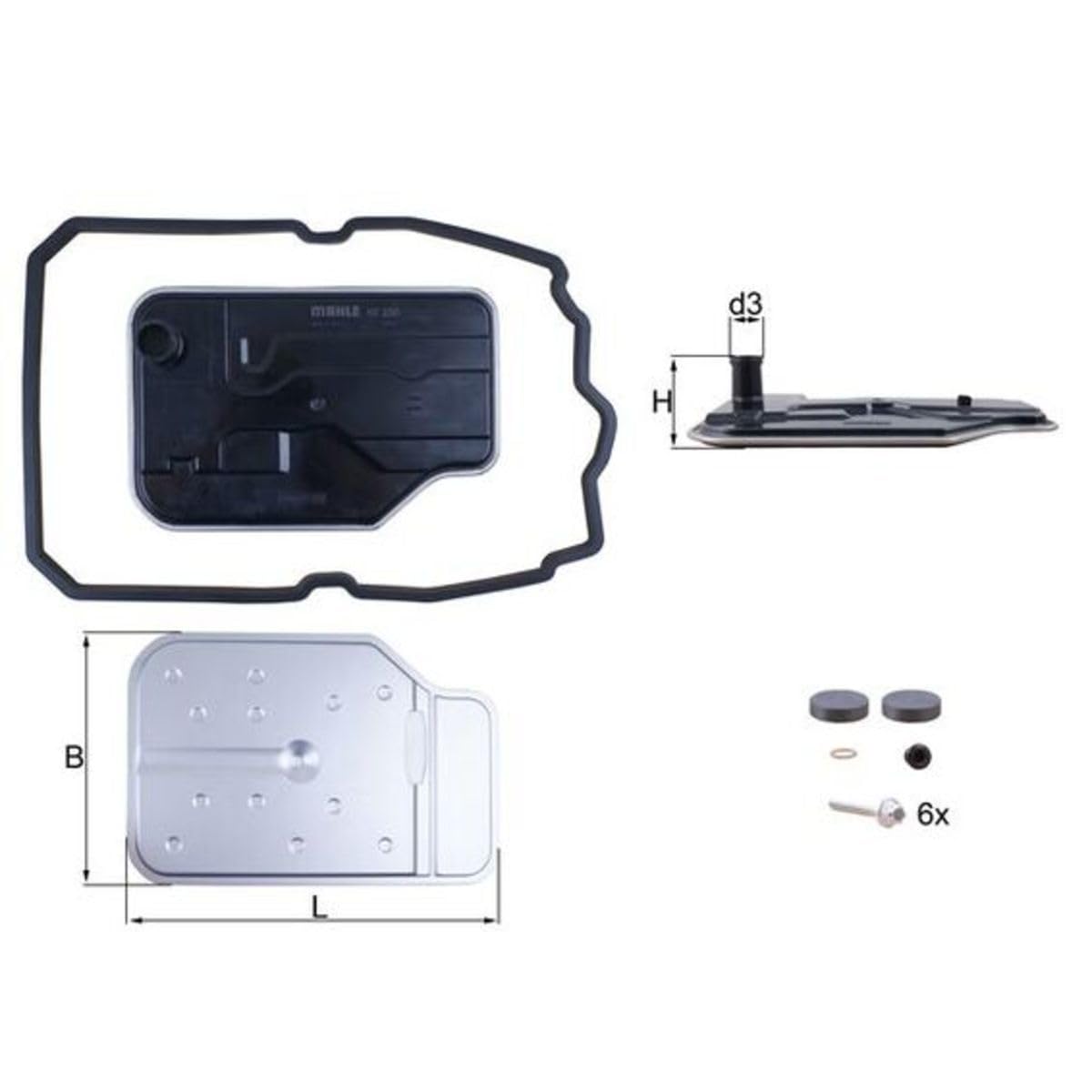 Ã–lfilter, automatisches Getriebe KNECHT HX230KIT von KNECHT