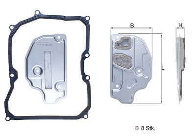 Knecht Hydraulikfilter, Automatikgetriebe [Hersteller-Nr. HX150KIT] für Audi, Seat, Skoda, VW von KNECHT