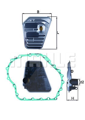 Knecht Hydraulikfilter, Automatikgetriebe [Hersteller-Nr. HX167D] für Audi, Seat von KNECHT