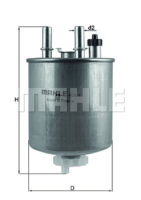 Knecht Kraftstofffilter [Hersteller-Nr. KL834] für Renault von KNECHT