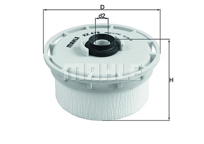 Knecht Kraftstofffilter [Hersteller-Nr. KX479D] für Toyota von KNECHT