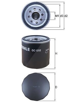 Knecht Ölfilter [Hersteller-Nr. OC1252] für Citroën, Ford, Land Rover, Peugeot von KNECHT