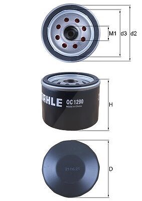 Knecht Ölfilter [Hersteller-Nr. OC1290] für Honda, Ssangyong von KNECHT