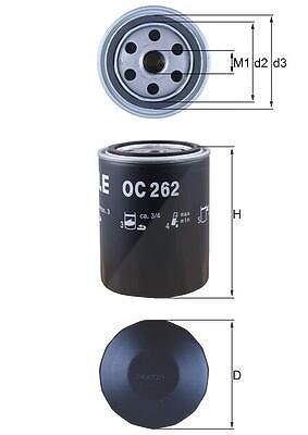 Knecht Ölfilter [Hersteller-Nr. OC262] für Ford, Seat, VW von KNECHT