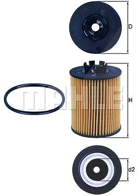 Knecht Ölfilter [Hersteller-Nr. OX173/2D] für Suzuki, Opel von KNECHT