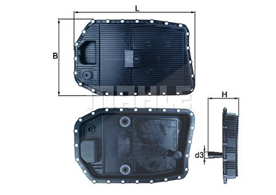 Knecht Ölwanne, Automatikgetriebe [Hersteller-Nr. HX154] für BMW von KNECHT