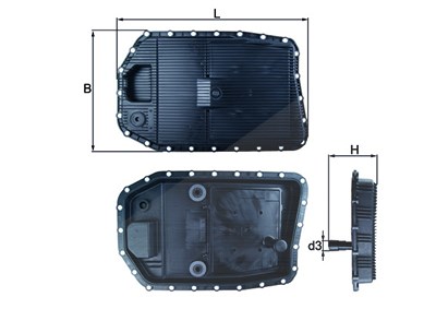 Knecht Ölwanne, Automatikgetriebe [Hersteller-Nr. HX154] für BMW von KNECHT