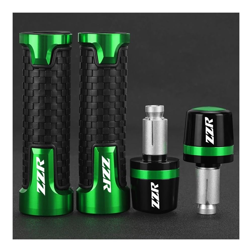 Lenkerendstopfenkappe Für Kawasaki ZZR 600 1400 400 1200 ZZR600 ZZR1400 ZZR400 ZZR1200 Motorrad 22MM Lenker Griffe Hand Grip Enden Stecker Slider Kappe von KNFRUWPD